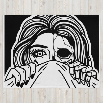 Scared to Die Throw Blanket